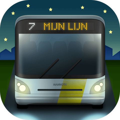 MijnLijn 3.9 and newer logo, dark mode 😎