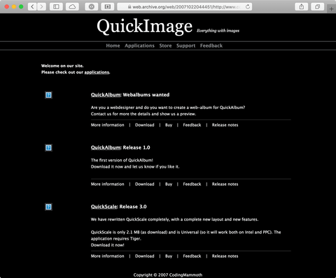 Website Mammoet Software 2007