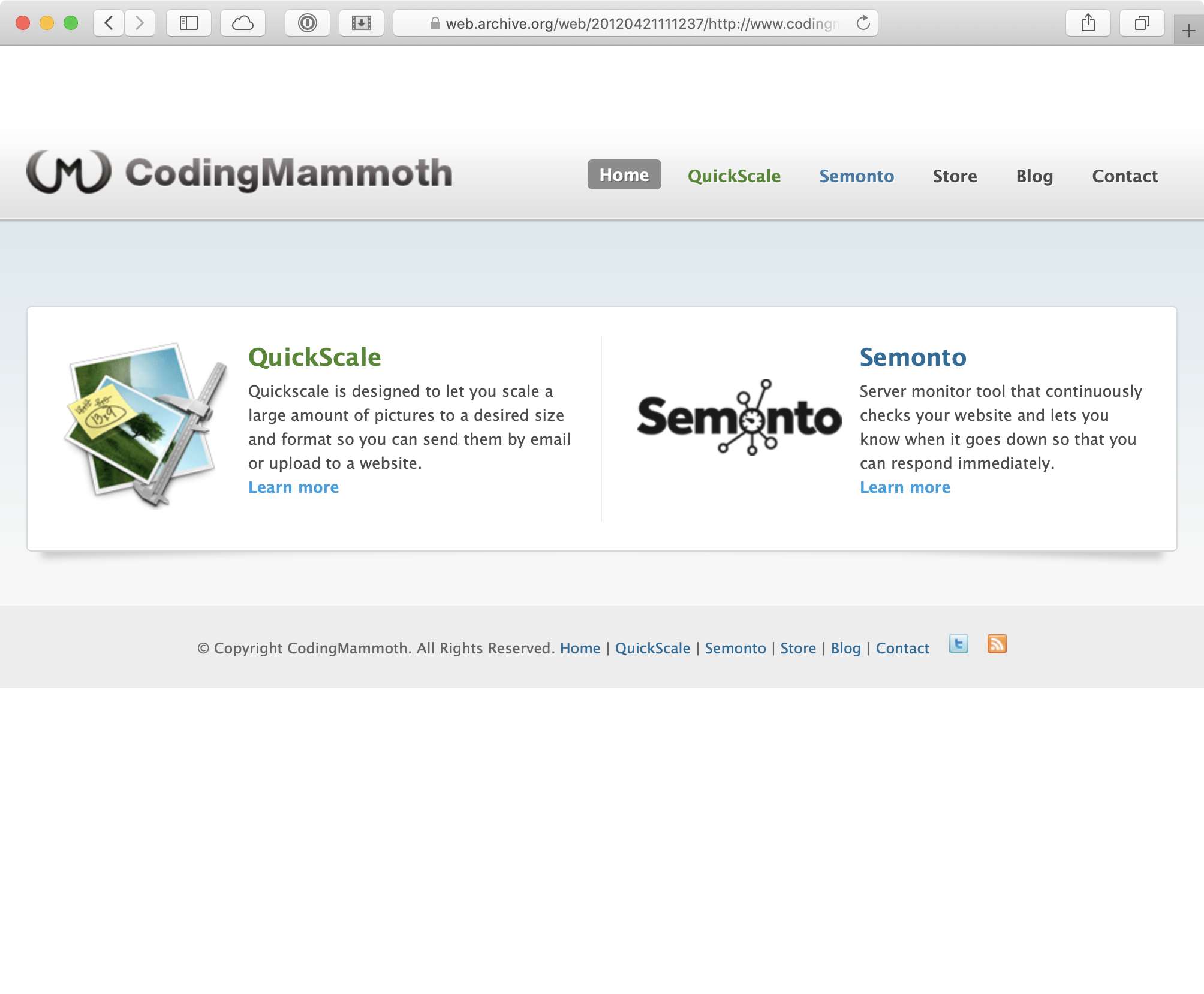 Website Coding Mammoth 2012