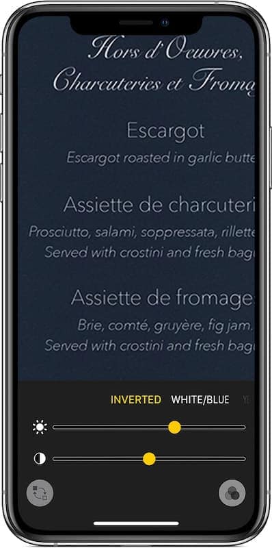 Apple Magnifier app (source: Apple.com)