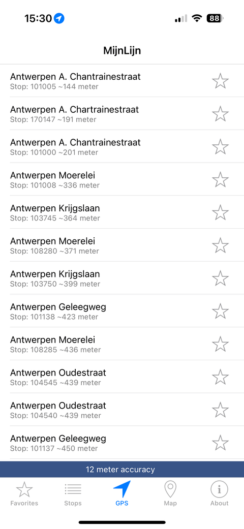 MijnLijn app screenshot 2