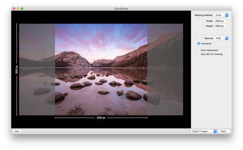 quickScale screenshot